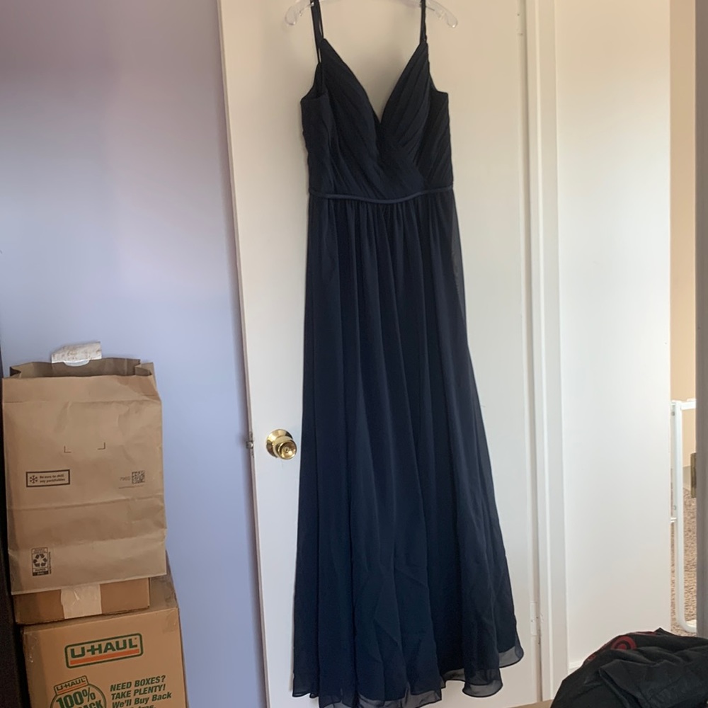 Sorella Vita #8614 bridal 14 (street size 10) — beautiful formal navy gown!